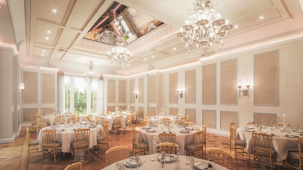 Computer Generated Imagery (CGI) of function room